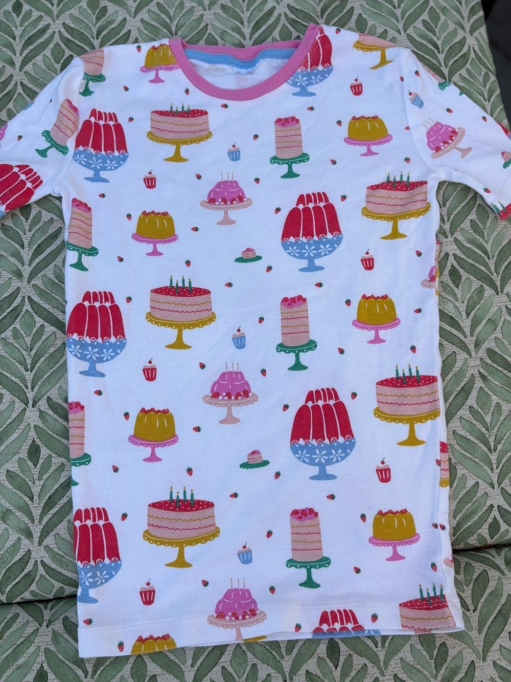 Mini Boden Girls Dessert Print Pajama Top - Size 10?